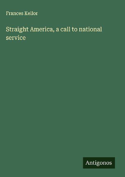 Straight America, a call to national service