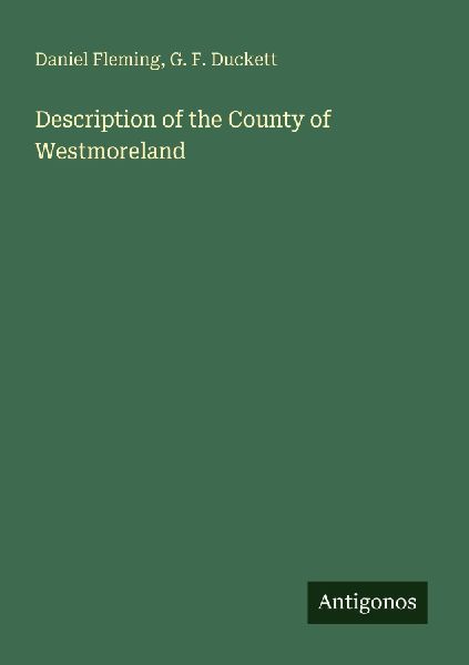 Description of the County of Westmoreland