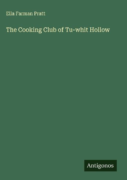 The Cooking Club of Tu-whit Hollow