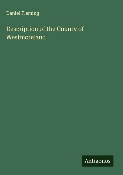 Description of the County of Westmoreland