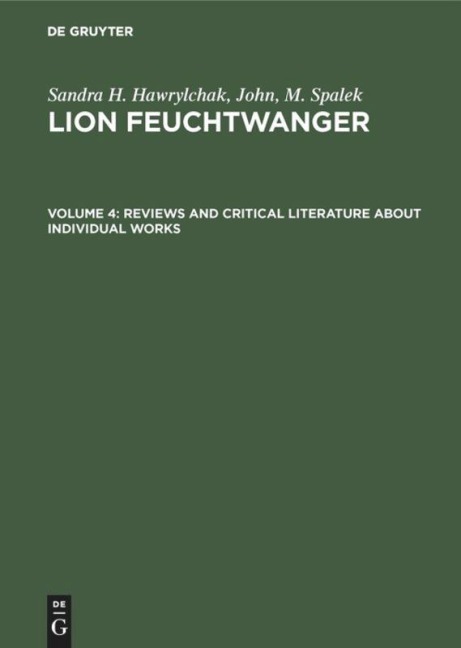 Reviews and Critical Literature about Individual Works