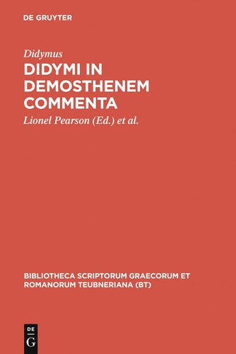 Didymi in Demosthenem Commenta