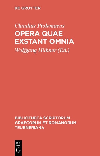 Opera Quae Exstant Omnia Vol III/Fasc 1: Apotelesmatica