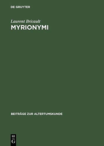 Myrionymi Les épiclèses Grecques et Latines d'Isis, de Sarapis et D'Anubis