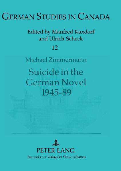 Suicide in the German Novel 1945-89