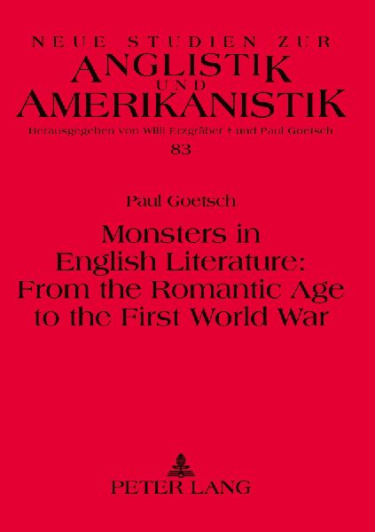 Monsters in English Literature: From the Romantic Age to the First World War