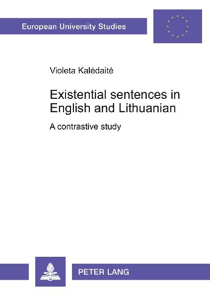 Existential sentences in English and Lithuanian: A contrastive study