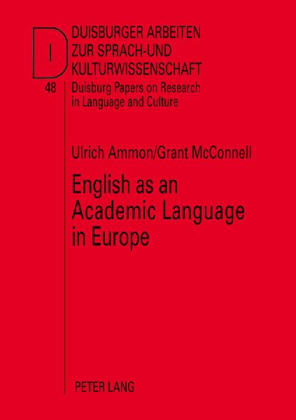 English as an Academic Language in Europe: A Survey of its Use in Teaching