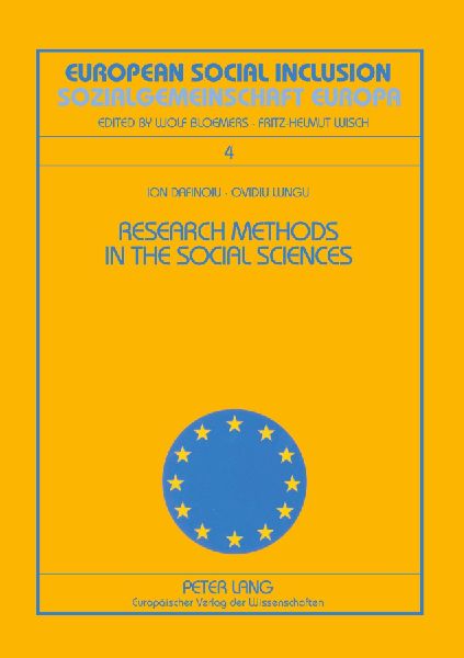 Research Methods in the Social Sciences / Metode de cercetare în ¿tiin¿ele sociale