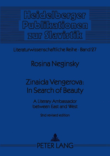 Zinaida Vengerova: In Search of Beauty: A Literary Ambassador between East and West