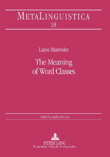 The Meaning of Word Classes