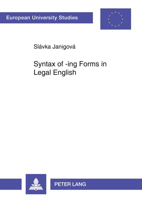 Syntax of -ing Forms in Legal English