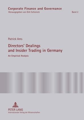 Directors Dealings and Insider Trading in Germany: An Empirical Analysis