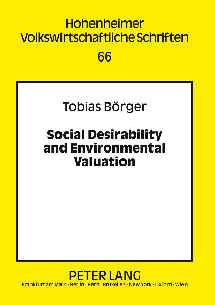 Social Desirability and Environmental Valuation