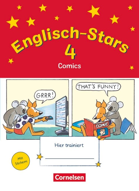 Englisch-Stars 4. Schuljahr. Übungsheft Comics: Mit Lösungen