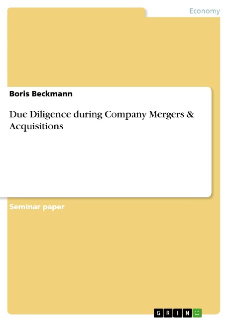 Due Diligence during Company Mergers & Acquisitions