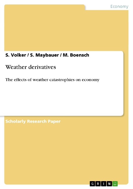 Weather derivatives: The effects of weather catastrophies on economy
