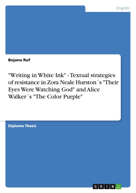 Writing in White Ink - Textual strategies of resistance in Zora Neale Hurston´s Their Eyes Were Watching God and Alice Walker´s The Color Purple