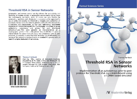 Threshold RSA in Sensor Networks: Implementation of an autonomous peer-to-peer protocol for Threshold RSA key establishment using a CORBA based simulator