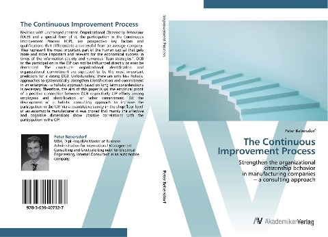 The Continuous Improvement Process: Strengthen the organizational  citizenship behavior  in manufacturing companies  - a consulting approach
