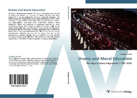 Drama and Moral Education: The Plays of Maria Edgeworth (1768-1849)