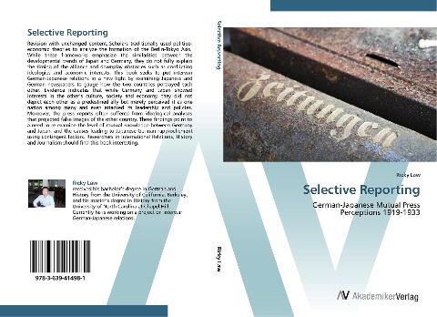 Selective Reporting: German-Japanese Mutual Press  Perceptions 1919-1933