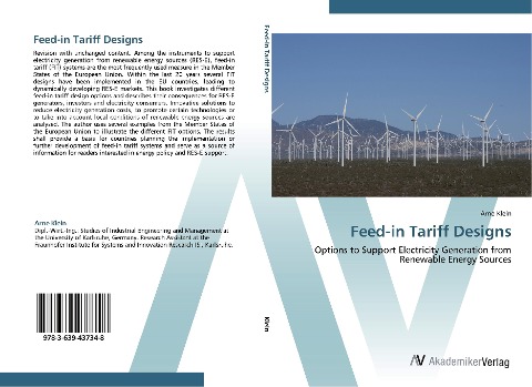 Feed-in Tariff Designs: Options to Support Electricity Generation from Renewable Energy Sources