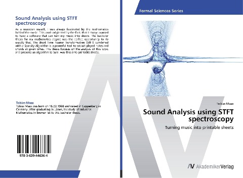 Sound Analysis using STFT spectroscopy: Turning music into printable sheets