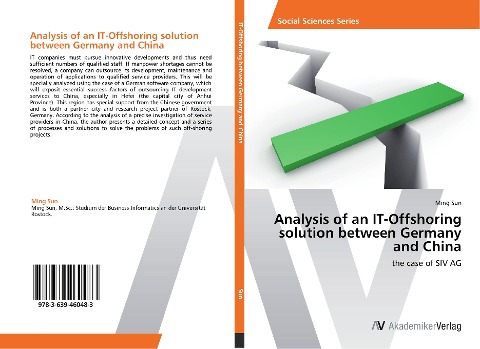 Analysis of an IT-Offshoring solution between Germany and China: the case of SIV AG