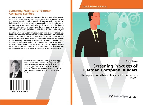 Screening Practices of German Company Builders: The Importance of Innovation as a Critical Success Factor