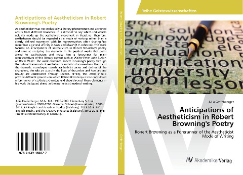Anticipations of Aestheticism in Robert Browning's Poetry: Robert Browning as a Forerunner of the Aestheticist Mode of Writing