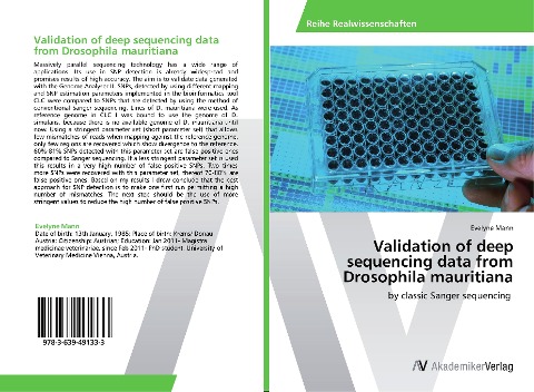 Validation of deep sequencing data from Drosophila mauritiana: by classic Sanger sequencing
