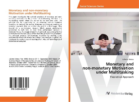 Monetary and non-monetary Motivation under Multitasking: Theoretical Approach