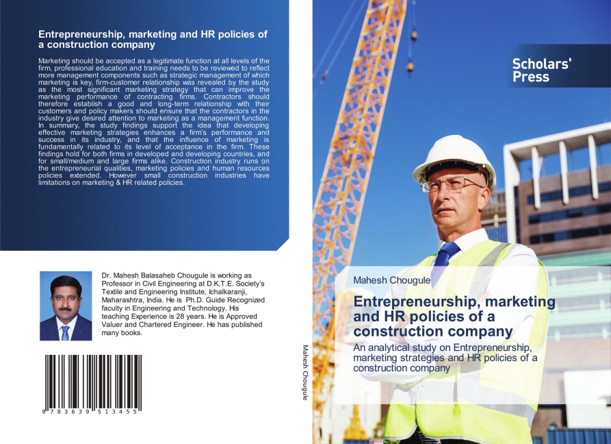Entrepreneurship, marketing and HR policies of a construction company: An analytical study on Entrepreneurship, marketing strategies and HR policies of a construction company