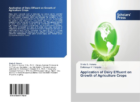 Application of Dairy Effluent on Growth of Agriculture Crops