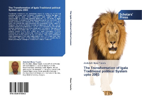 The Transformation of Igala Traditional political System upto 2003