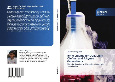 Ionic Liquids for CO2, Light Olefins, and Alkynes Separations: Material Selection and Solubility - Selectivity Investigation