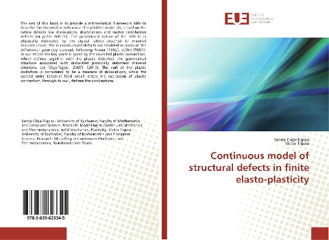 Continuous model of structural defects in finite elasto-plasticity