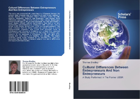 Cultural Differences Between Entrepreneurs And Non Entrepreneurs: A Study Performed In The Former USSR