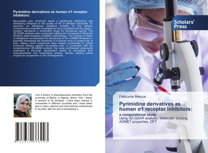 Pyrimidine derivatives as human ¿1 receptor inhibitors:: a computational studyUsing 3D-QSAR analysis, molecular docking, ADMET properties, DFT