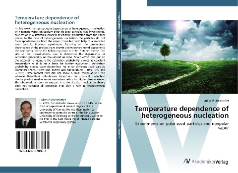 Temperature dependence of heterogeneous nucleation: Experiments on polar seed particles and nonpolar vapor