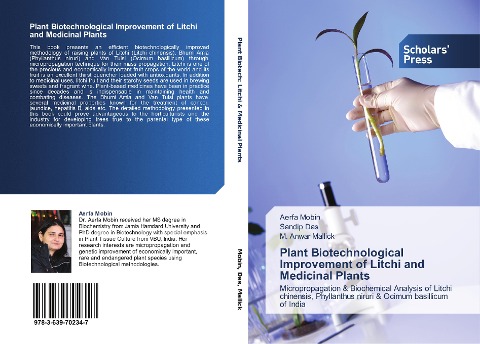 Plant Biotechnological Improvement of  Litchi and Medicinal Plants: Micropropagation & Biochemical Analysis of Litchi chinensis, Phyllanthus niruri & Ocimum basillicum of India