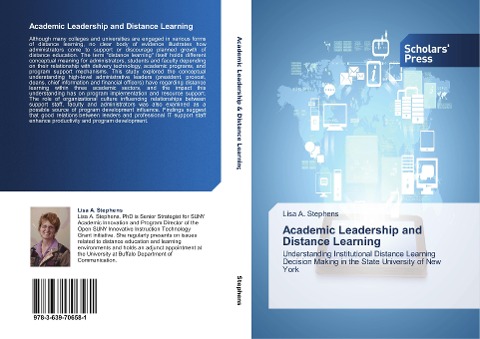 Academic Leadership and Distance Learning: Understanding Institutional Distance Learning Decision Making in the State University of New York