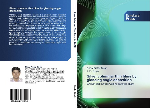 Silver columnar thin films by glancing angle deposition: Growth and surface wetting behavior study