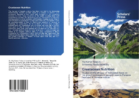 Crustacean Nutrition: Studies on the efficacy of formulated feeds on the growth potentials of penaeid prawns Penaeus monodon & Penaeus indicus