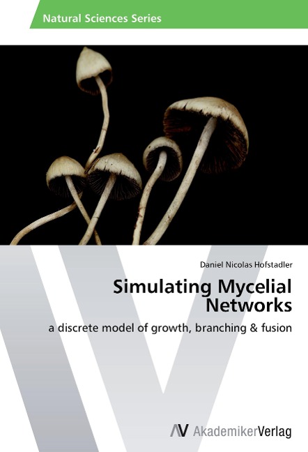 Simulating Mycelial Networks: a discrete model of growth, branching & fusion