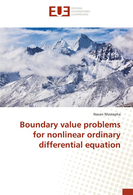 Boundary value problems for nonlinear ordinary differential equation