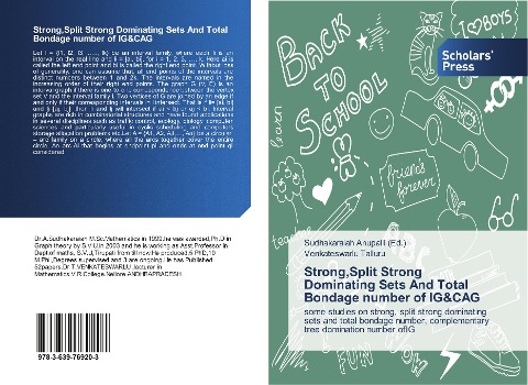 Strong,Split Strong Dominating Sets And Total Bondage number of IG&CAG: some studies on strong, split strong dominating sets and total bondage number, complementary tree domination number ofIG