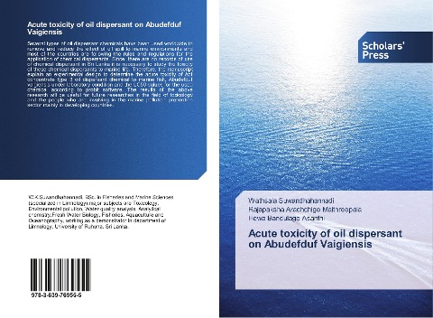 Acute toxicity of oil dispersant on Abudefduf Vaigiensis