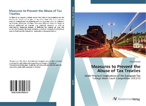 Measures to Prevent the Abuse of Tax Treaties: Under Practical Implications of the European Tax College Moot Court Competition 2012/13